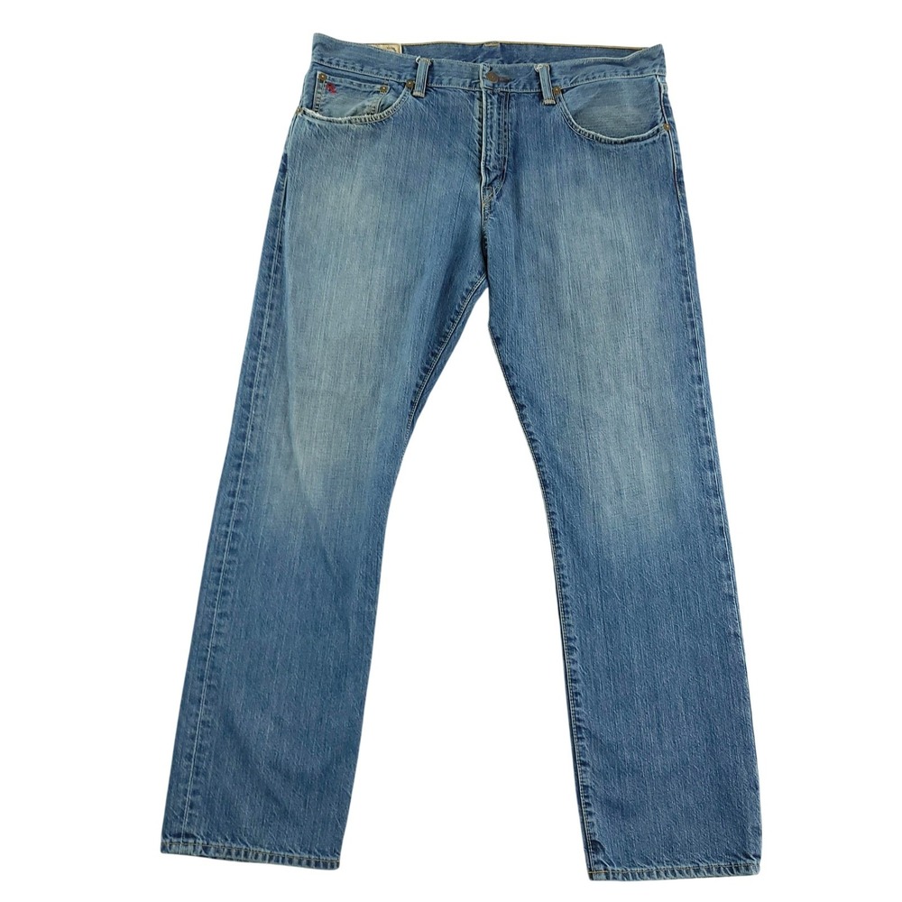 Polo Ralph Lauren Jeans Mens 34x30 Blue Straight‎ Leg Authentic Dungarees Denim